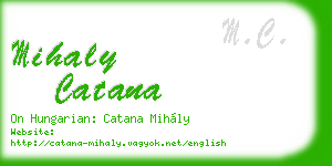 mihaly catana business card